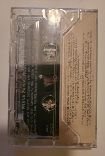 ZAPPA STILL SEALED: Francesco Zappa - k7 - Kassette - Canada 1984 - Picture 3 of 3