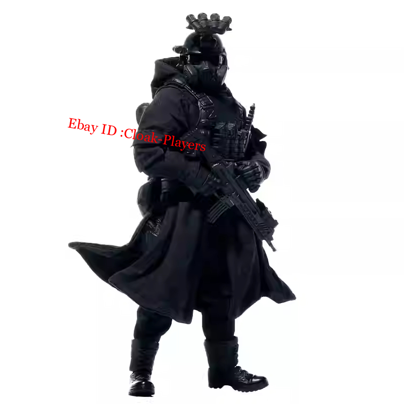 1/12 Wired Hooded Trenchcoat Tactical Long Coat For 6'' Action
