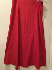 Long skirt Inskirt saree Sari Petticoat Hippie 100 Cotton Drawstring Red Blue L