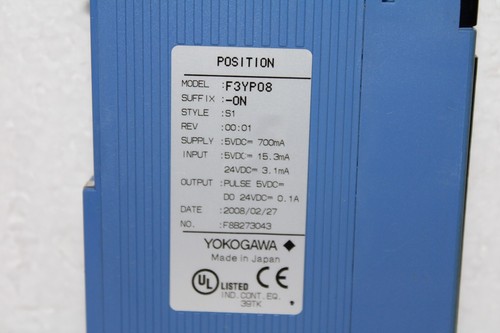 YOKOGAWA F3YP08-0N POSITION MODULE - Picture 3 of 5