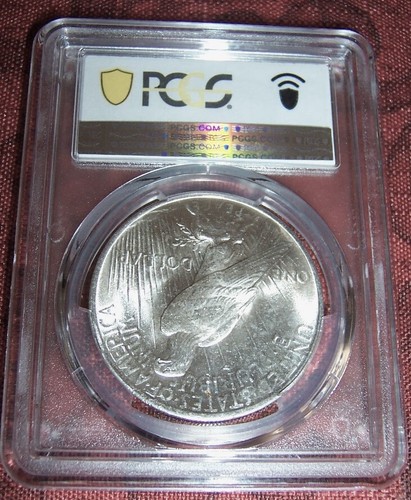 1923 Peace Silver $1 Dollar PCGS MS 62 (Lot 36) - Picture 5 of 5