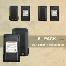 6x Battery Replacement 2000mAh Li-ion for Icom BP-231N IC-F43TR IC-F3011 IC-4011