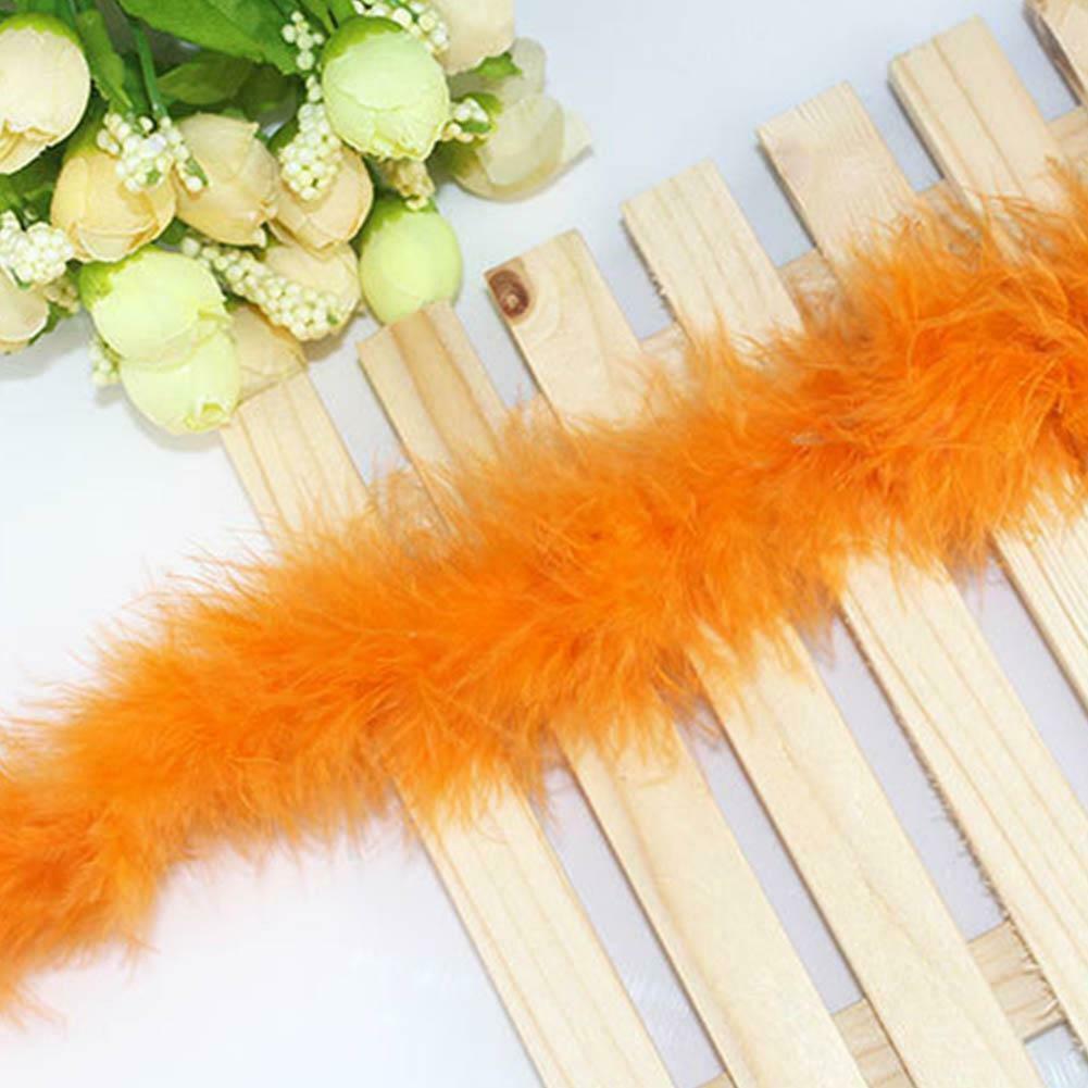 2 Meter Turkey Feather Strips Fluffy Boa Wedding Women Decoration Party Fancy