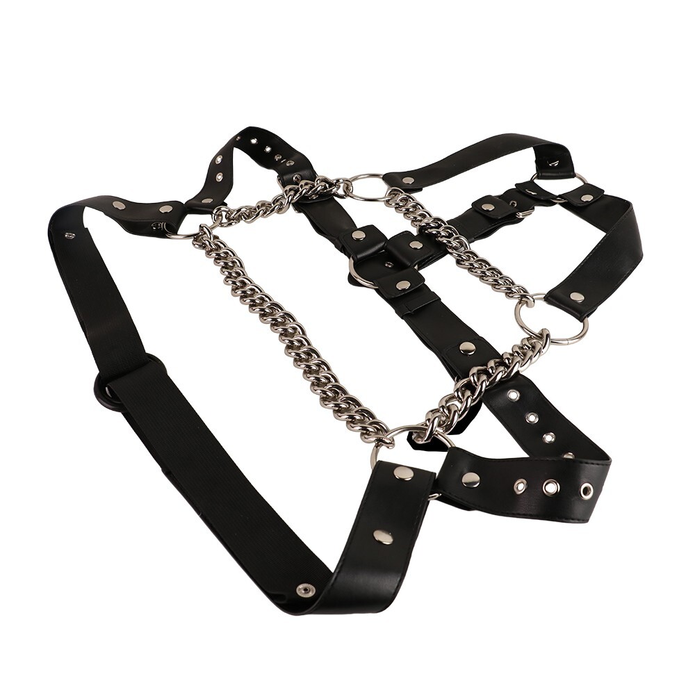 Male Body Chest Harness Strap Bodysuit Clubwear Gay Cage Costumes Bondage Belt