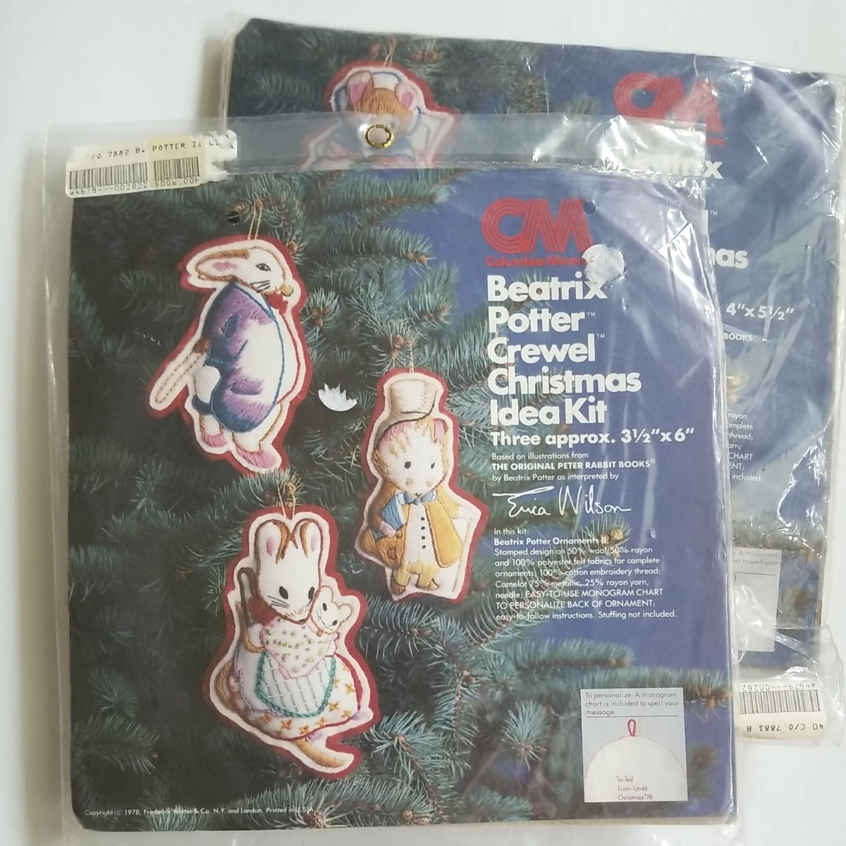 Kit d'ornement de Noël Columbia Minerva aiguille cloche