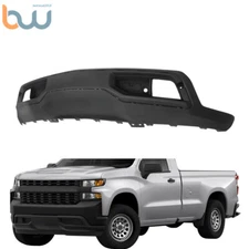 Textured Bumper Valance Front With Tow Hook Hole For 19-21 Chevry Silverado 1500