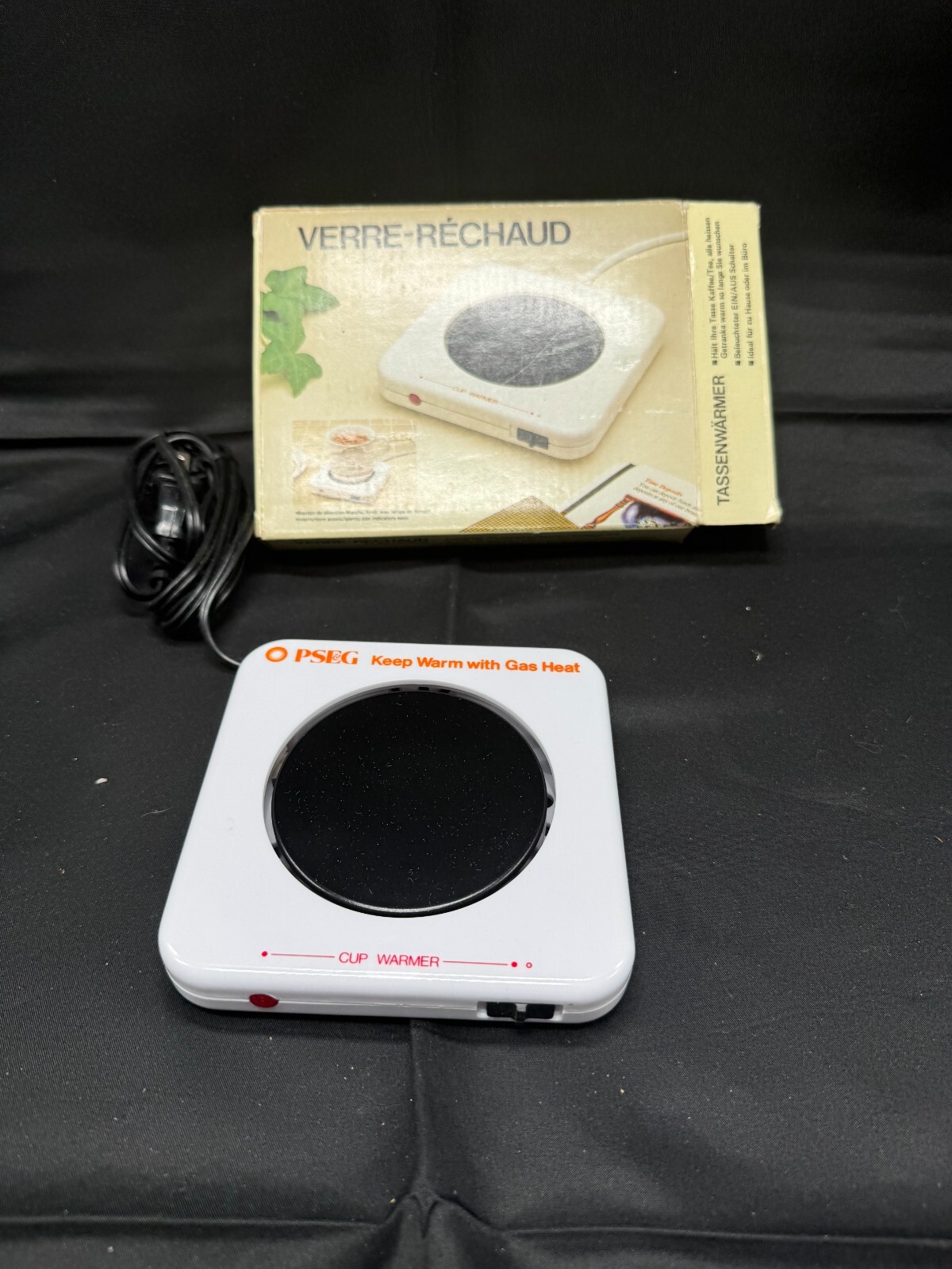 Vintage PSE&G W10 Mug Warmer Brand New in Original Box