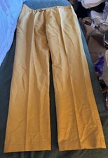 Suitsupply 38 Mustard Yellow Cotton Linen Chino Pants