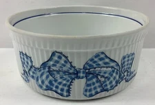B Gingham Kaplan Philippe Deshoulieres Ed Lourioux Porcelain Baking Serving Dish