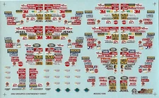 NASCAR DECAL 2002 NASCAR / BUSCH GROUPED STOCK CAR FENDER CONTINGENCIES 1/24