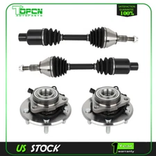 (4) Front CV Axle Shaft & Wheel Hub Bearing For 2012-2016 2017 2018 Ram 1500 4WD