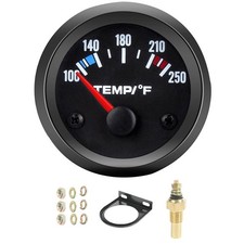 Universal 2" 52mm Water Temp Gauge Automotive, 100-250  Water Temperature Gaug