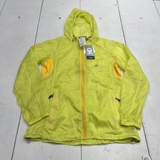 Little Donkey Andy Jacket Womens XS Yellow Hooded Full Zip Windbreaker UV UPF
