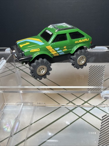 Vintage Schaper Stomper Subaru 4X4 Green Working Lights Up Runs
