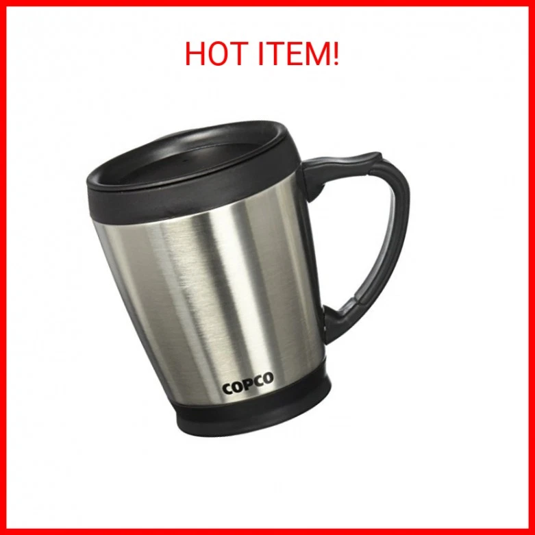 Copco双壁不锈钢咖啡杯-16盎司,隔热旅行杯带 — 第 2/2 张图片