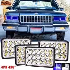 4pcs 4x6 Inch Sealed Led Headlights Hilo Beam Fit 1977-1986 Chevrolet Caprice 4pcs 4x6 Inch Sealed Led Headlights Hilo Beam Fit 1977-1986 Chevrolet Caprice