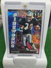 2025 Prizm Black Fireworks #19 - Bo Jackson - Blue Ice /125