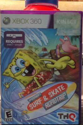 THQ SpongeBob's Surf & Skate Roadtrip Xbox 360 Kinect Sports Action 2011