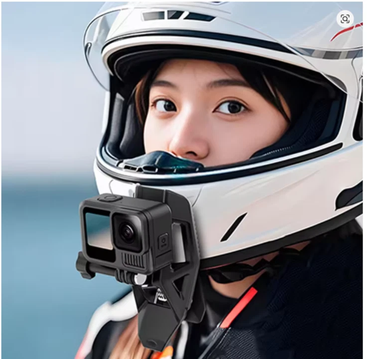 Braçadeira de montagem queixo capacete para GoPro 13 12 11 10 9 8 e DJI Osmo - Imagem 3 de 4