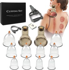 Cupping Set - Cupping Kit for Massage Therapy w/ 12 Cupping Therapy Set