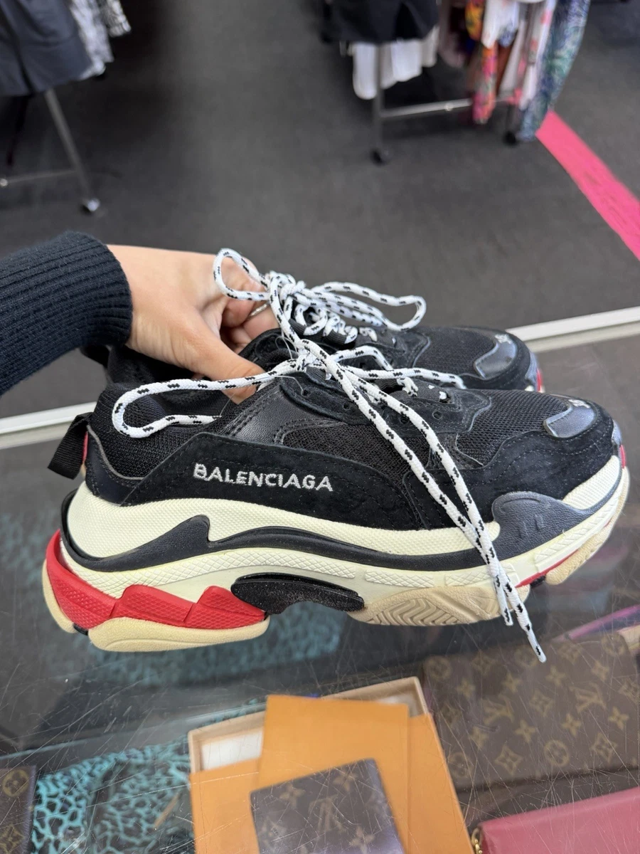 Balenciaga Triple S Sneaker Black Red W for sale | eBay Balenciaga Triple S Sneaker Black Red W for sale | eBay