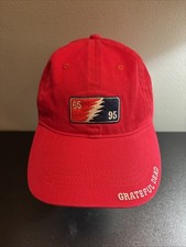 NEW Liquid Blue Men's Grateful Dead - 65-95 Adjustable Baseball Cap Red OSFA