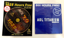 Vintage AOL 7.0 5.0 Trial CDs - 500  1025 Hours - NEW SEALED 1999 2001