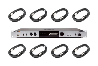iConnectivity PLAYAUDIO1U-CABLE-K Audio and MIDI Interface with 8x XLR Cables