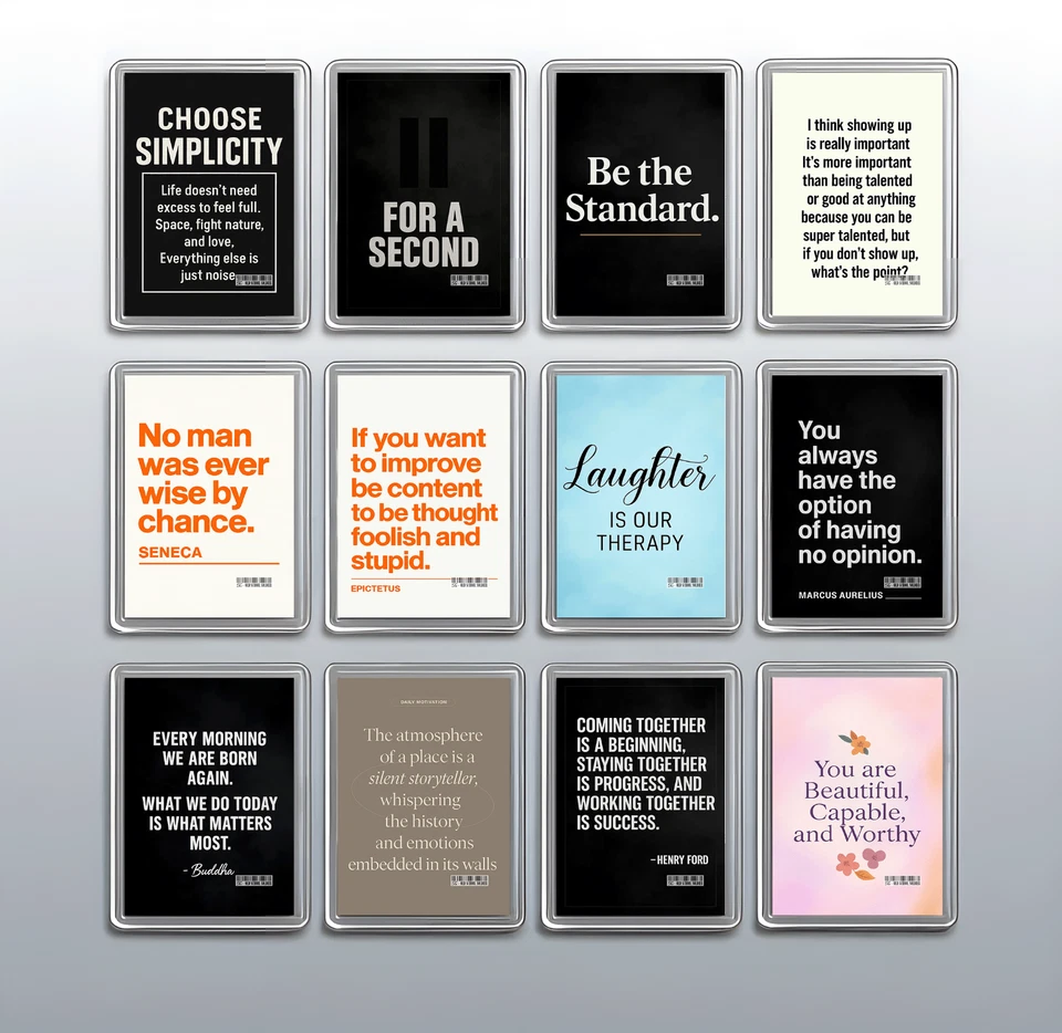 2517-OSS MANCHESTER STUDIO Inspirational Quote Fridge Magnet – Encouraging Message Refrigerator Gift