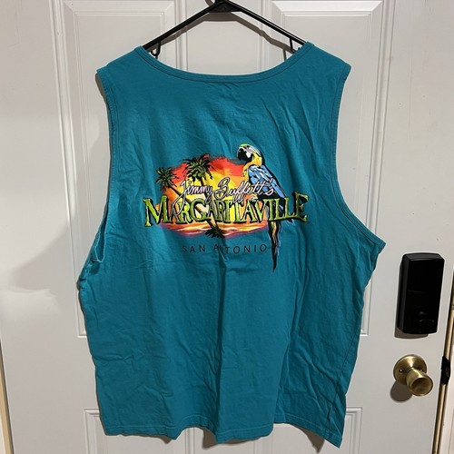 Men’s Green Blue Tank Top Margaritaville San Antonio Size XXXL 3X Extra Large
