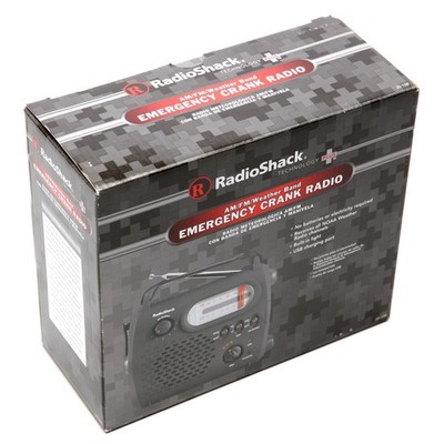 Radio Shack Emergency Crank AM/FM/ Weather Band , USB Charger NEW