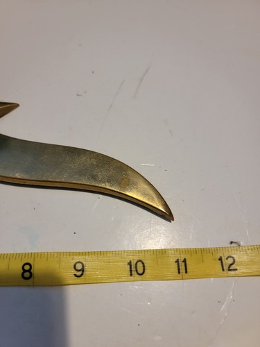 Vintage Brass Nautical Home Wall Decor Sea Bird Seagull Made In India - Picture 3 of 4