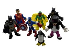 Lote de 7 figuras de superhéroes Imaginext Batman, Superman, Joker y más