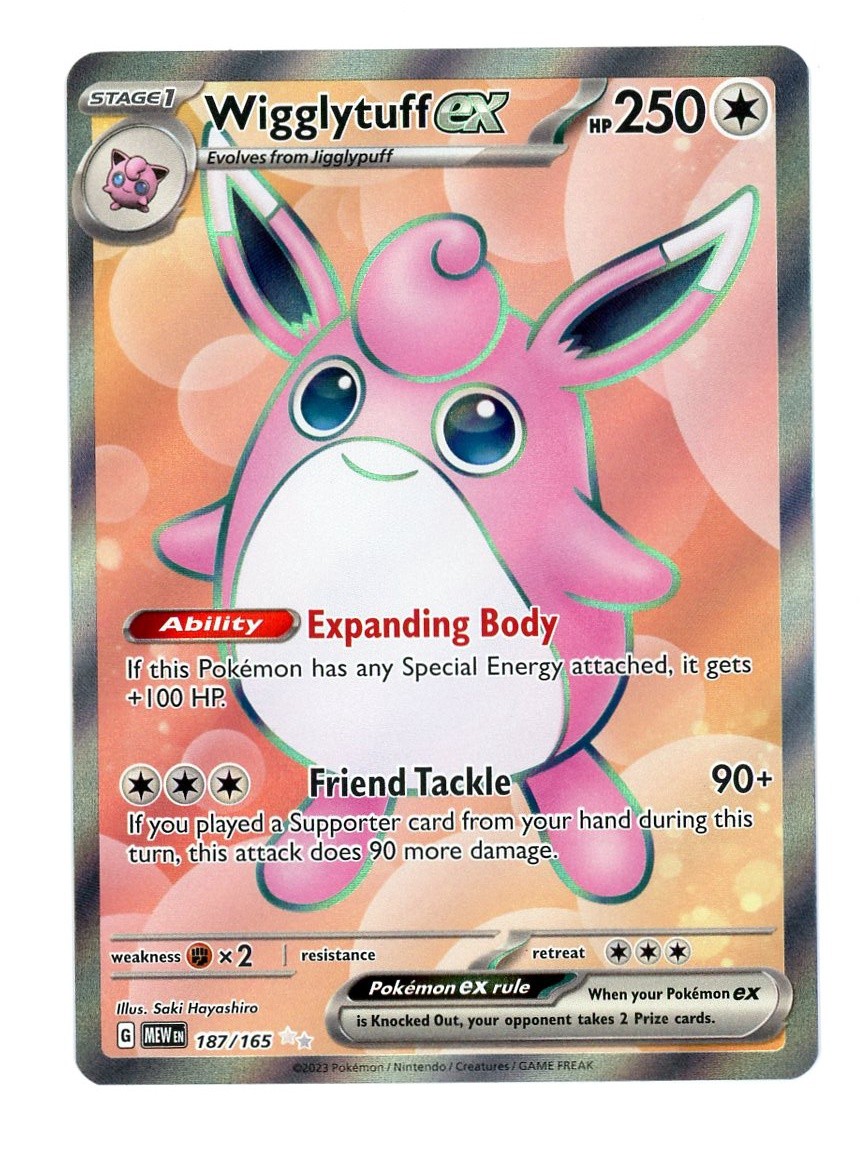 Scarlet & Violet 151 Wigglytuff ex #187/165