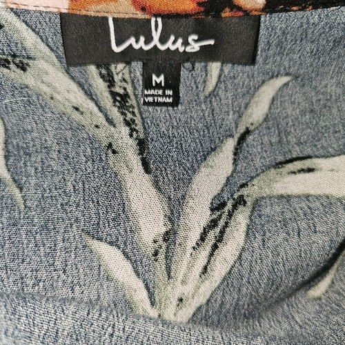Lulu's türkisfarbenes geblümtes Skortkleid Strampler in M - Bild 6 von 8