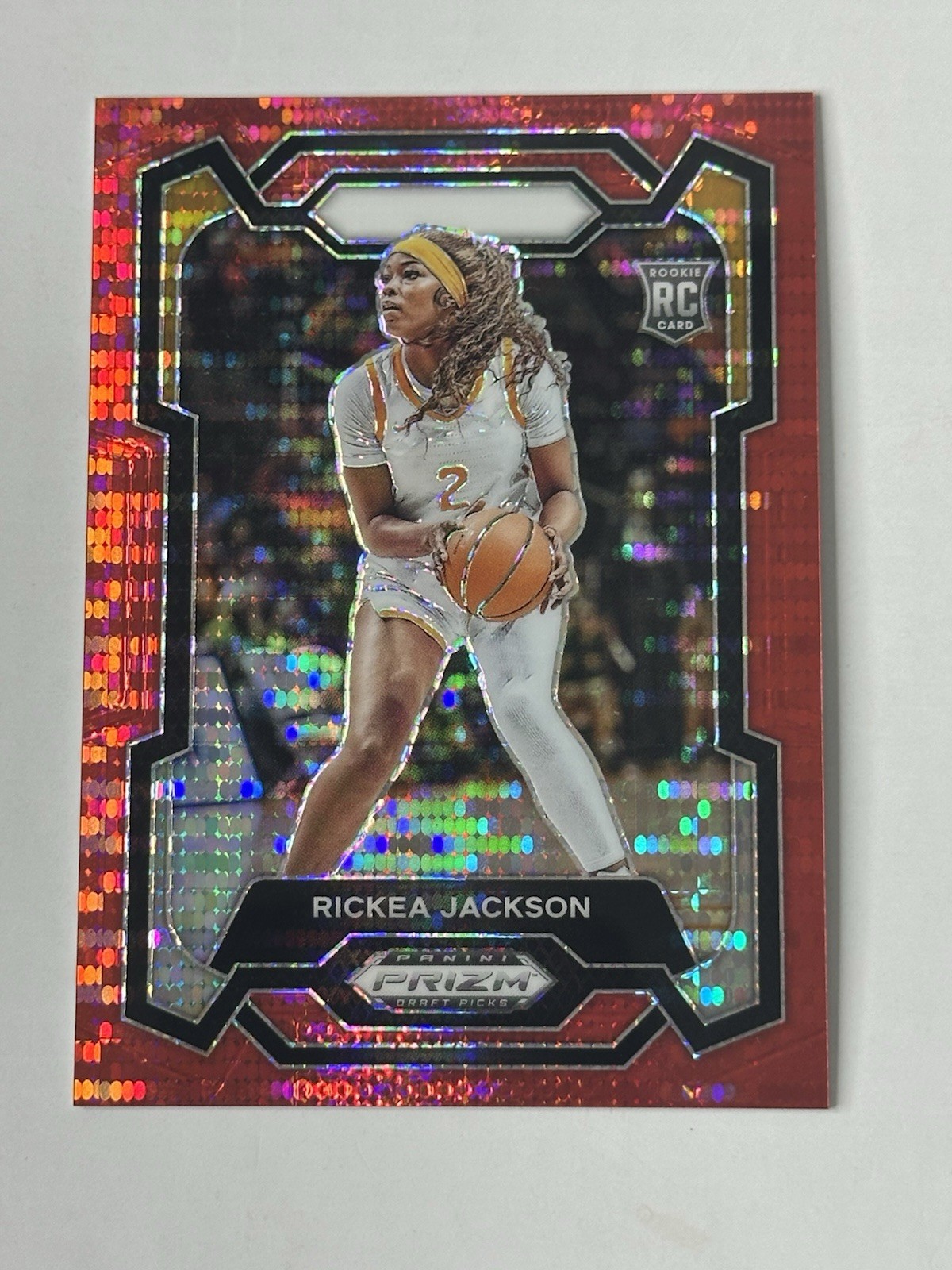 2024 Panini Prizm Draft Picks - Rickea Jackson #44 Red Pulsar Prizm /299 (RC)