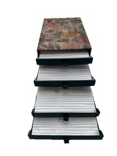 Floral Picture Storage Box. Witch Drawers And Photo Index Organzier 12x4x8 in