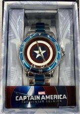 NIB Marvel Comics Captain America Winter Soldier Accutime Watch