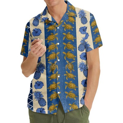 Sea Turtle Pineapple Hawaiian Shirt Aloha