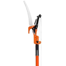 46 In. Carbon Steel Blade Tree Pruner, 7.3 Ft. to 27 Ft. Extendable Manual Pole