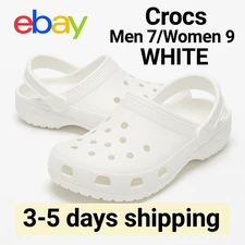Classic Crocs Unisex Slip on Sandals Adult  - Men 7/Women 9