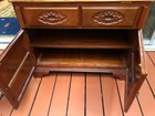 Nice Secretary Desk , Solid Wood , Carvings, Heavy , Excellent Condition — photo 5
