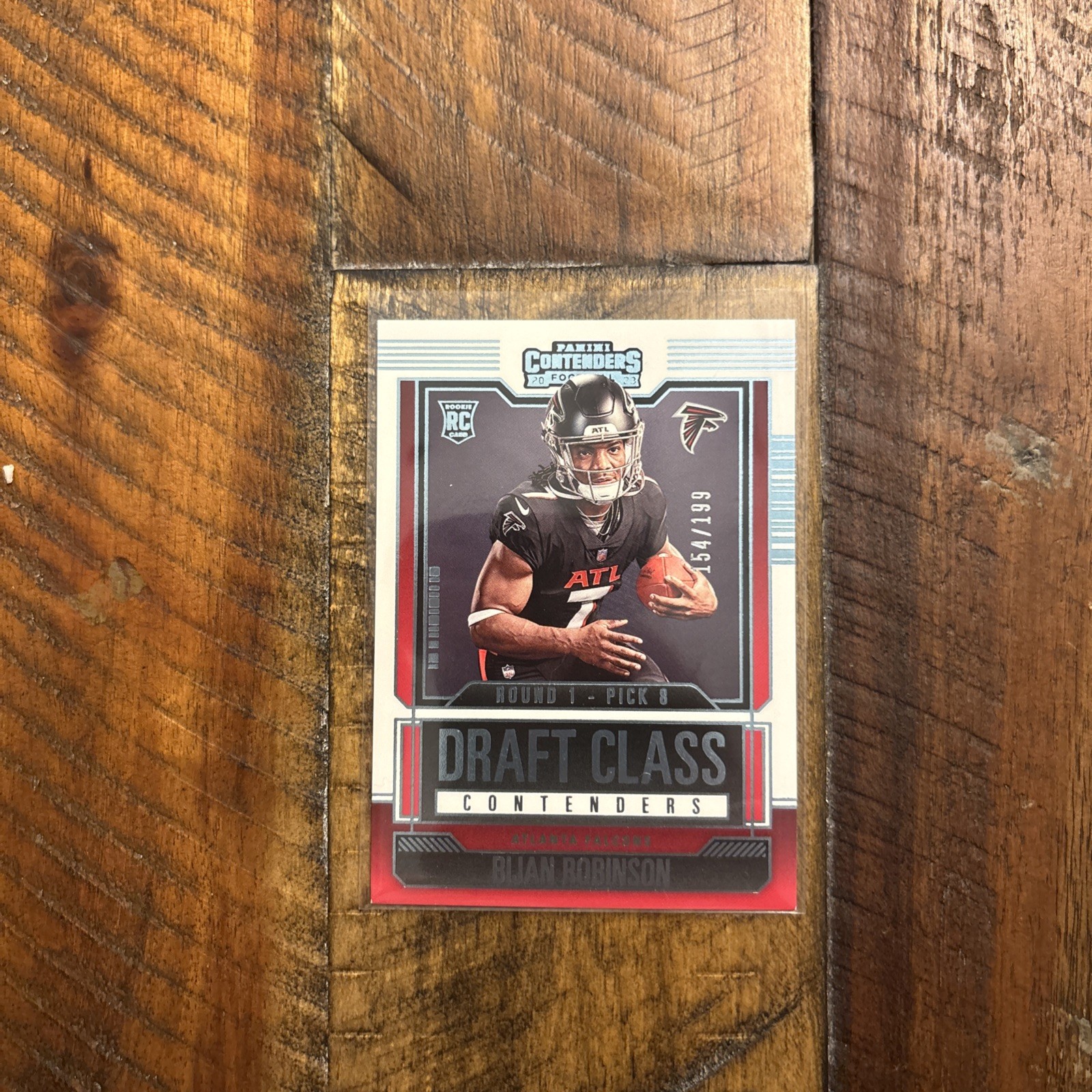 2023 Contenders Draft Class Contenders Blue /199 #2 Bijan Robinson ATL Falcons