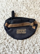 East Sport Vintage 90s Waist Bag Fanny Pack Black and Brown Adjustable Strap
