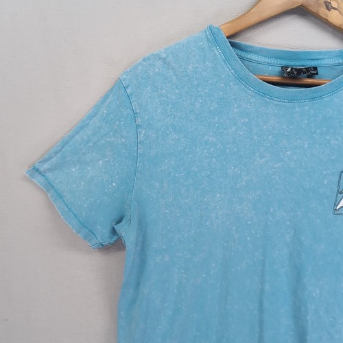Rusty T-shirt Shirt Tee Blue Speckled Dye Before Crowds Surf Beach Retro L Mens - Picture 3 of 15