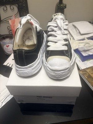 Maison Mihara Yasuhiro Men s Black/White Low Top Lace-Up Sneakers New Box