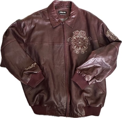 Authentic Pelle Pelle Men's Leather Jacket SZ 58 (4XL) Brand New W/original Bag