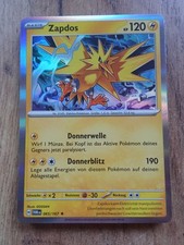 Pokemon Holo Karte Zapdos Deutsch 065/167