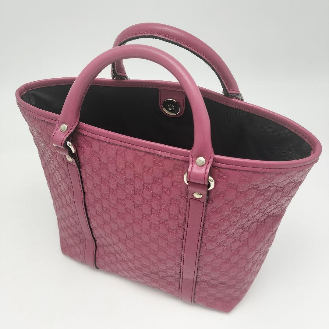 Gucci Mini Tote Bag Pink Leather GG Pattern Kids Series Excellent Condition thumbnail 5
