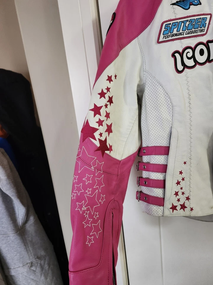 Icon Bombshell Go-Go Jacket Genuine Leather Riding Gear Used Female Small - Image 2 of 4